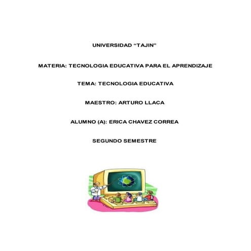 Tecnologias educativas. ensayo