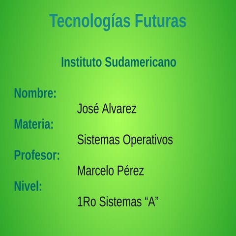 Tecnologías Futuras