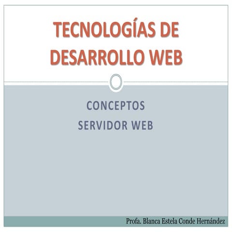 Tecnologias web