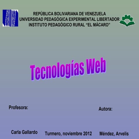 Tecnologias web
