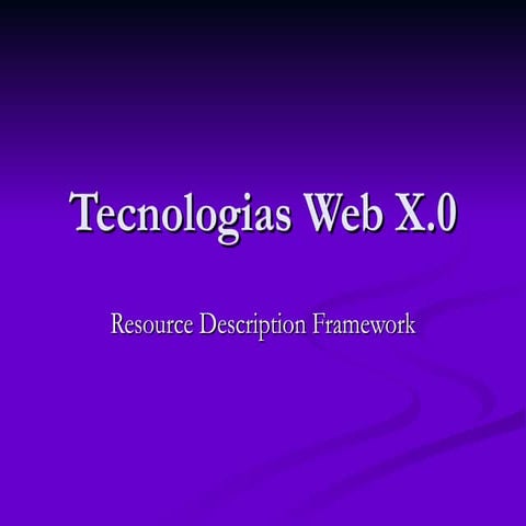 Tecnologias web x