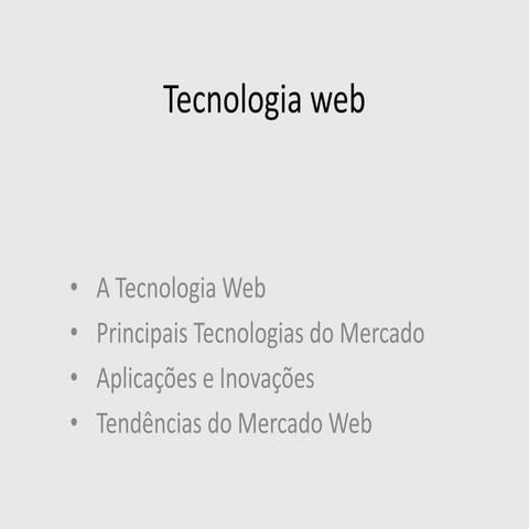 Tecnologia web