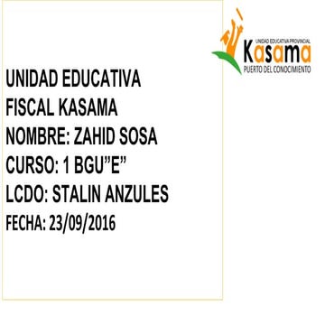 Tecnologia zahid sosa 1 bgu e-