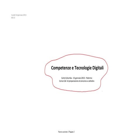 Competenze e Tecnologie Digitali