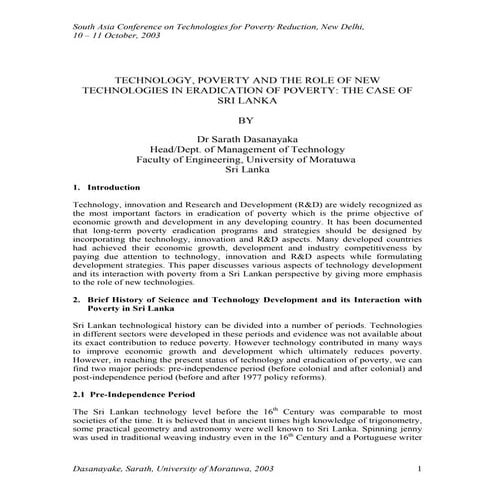 Tecnology in sri lanka