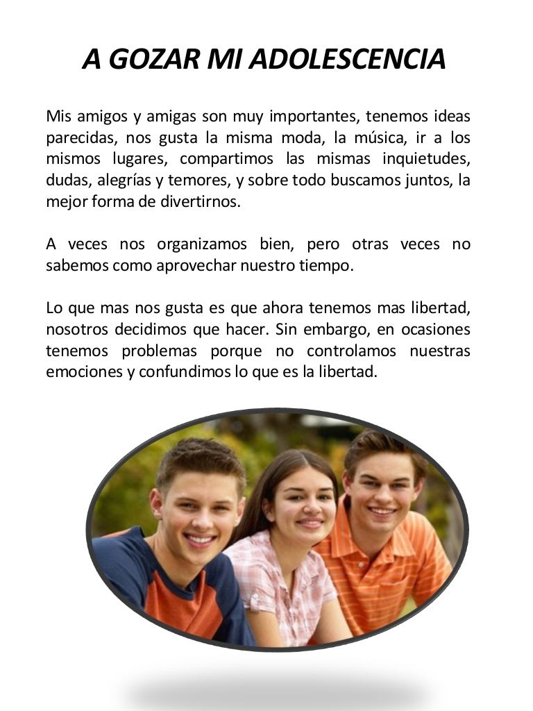 Temas de interes para el adolescente Temas de interes para el adolescente
