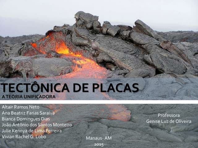 As placas tectônicas 