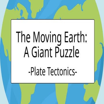 Tectonic  Plates Presentation in Green Blue Drawn Style.pptx