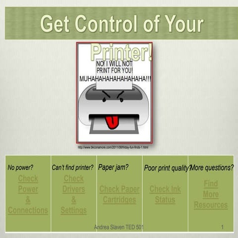 Ted501 printer presentation