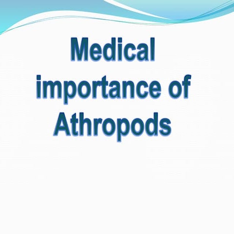 medical importance of ARTHROPODS