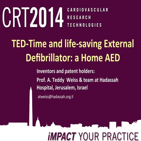 TED External Home Defibrillator for Home Consumer innovation 
