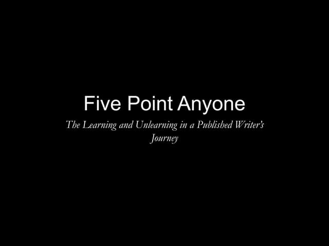 Five Point Anyone — TEDx Presentation