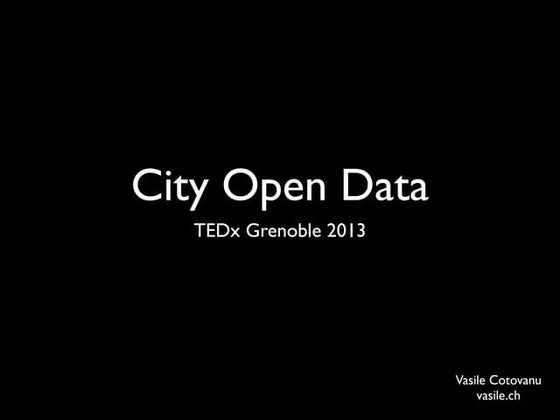 TEDx Grenoble - City Open Data