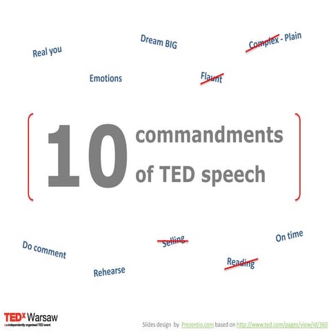 TEDx 10commandments