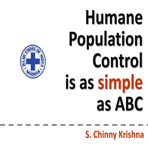 TEDxChennai 2010 - Dr. Chinny Krishna on Humane Population Control is as simp...
