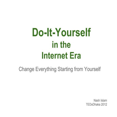 DIY in the Internet Era