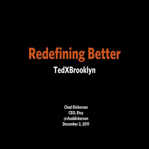 TedX Brooklyn: Hackers and redefining better