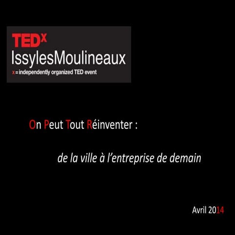 TEDx Issy-Lès-Moulineaux - Design Sonore, les slides que vous n'avez pas vu !