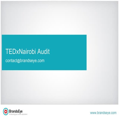 BrandsEye - TedXNairobi