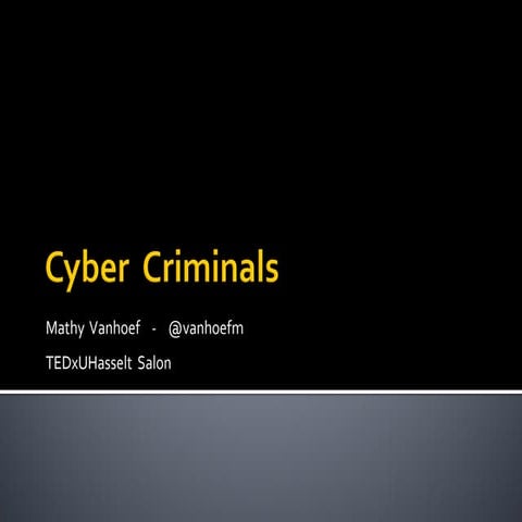 TEDxUHasselt Salon: How you can be hacked