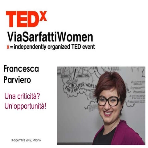 TEDxWomen Francesca Parviero