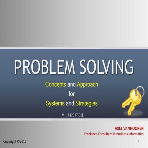 Problem Solving - Concepts and Approach for Systems and Strategies | PPT