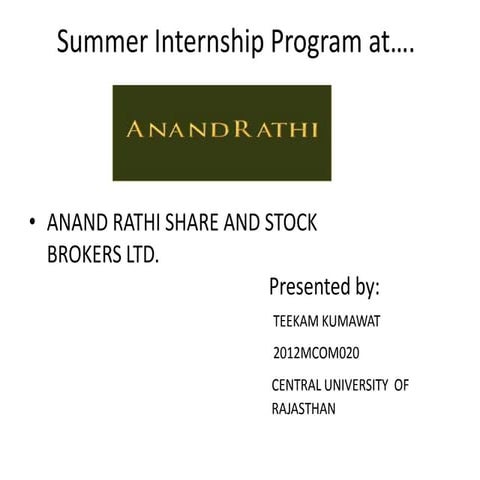 Anand-rathi | PDF