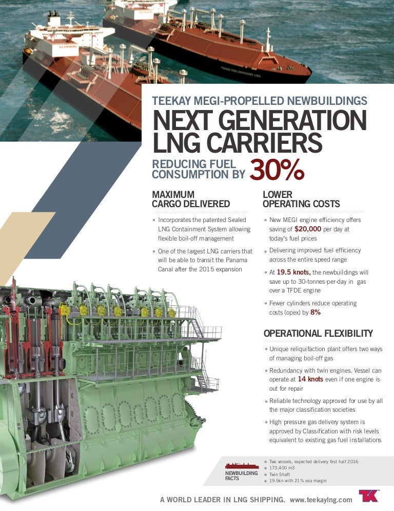 Teekay LNG MEGI Engine LNG Carriers OnePager