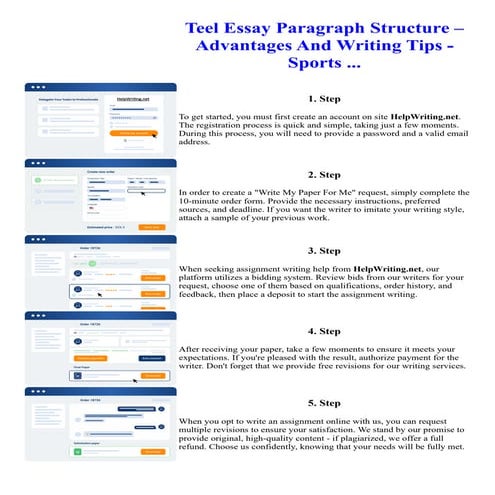 Teel Essay Paragraph Structure Advantages And Writing Tips - Sports