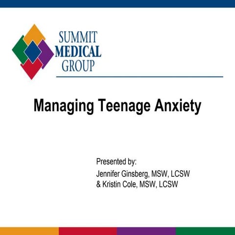 Managing Teen Anxiety