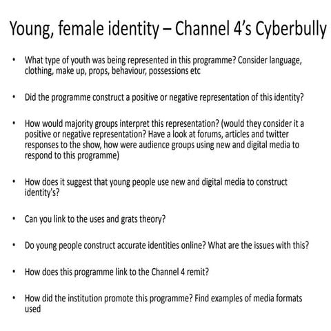 young women identity case study