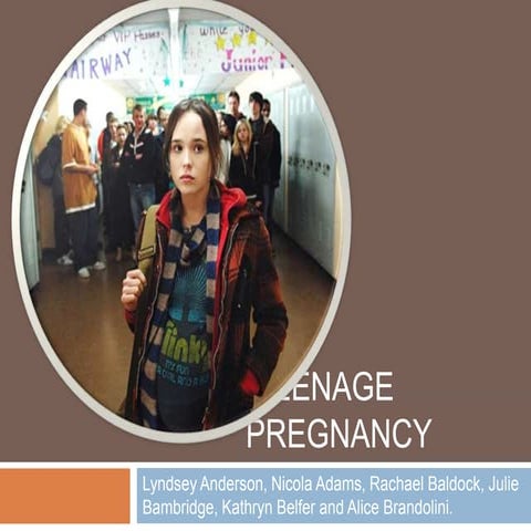 Teenage pregnancy presentation