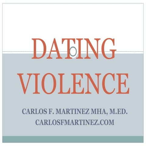 Teen Dating Violence 101 | PPT