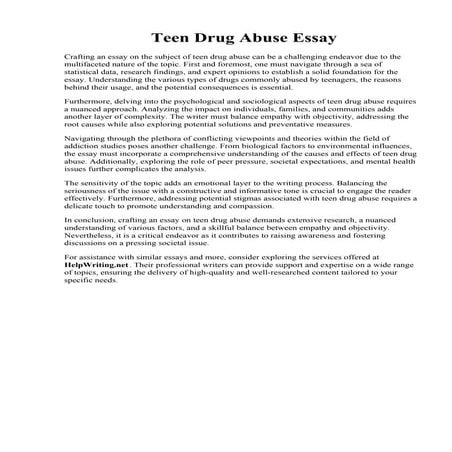 Teen Drug Abuse Essay.pdf