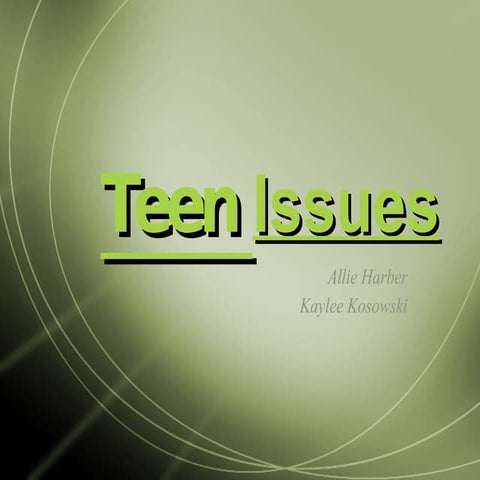 Teen Issues
