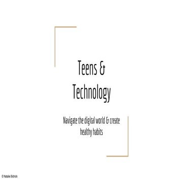 Teens and Technology
