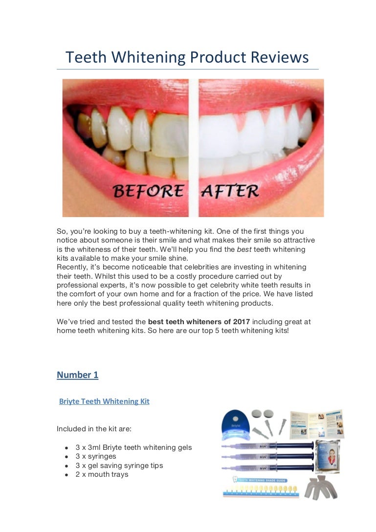 Teeth Whiteningproductreviews