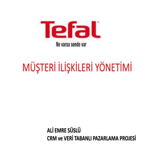 Tefal crm projesi