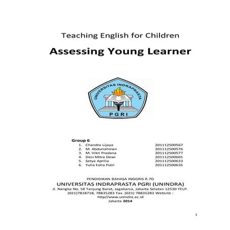 Assessing Young Learner
