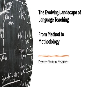 The Evolving Landscape of Language TeachingFrom Method to Methodology | PDF