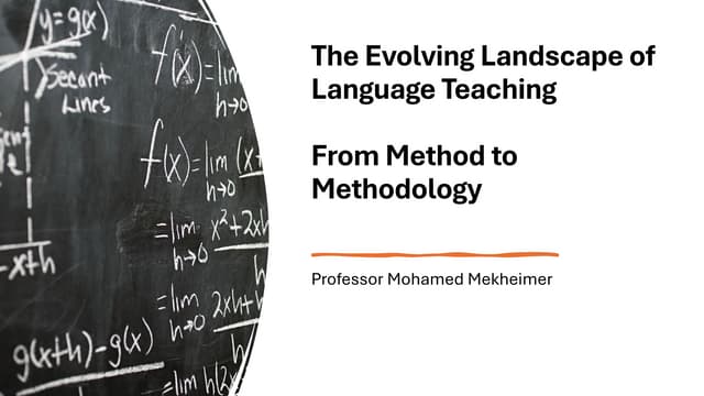 The Evolving Landscape of Language TeachingFrom Method to Methodology | PDF