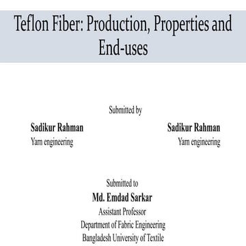 Teflon.pptx this is about the special fiber