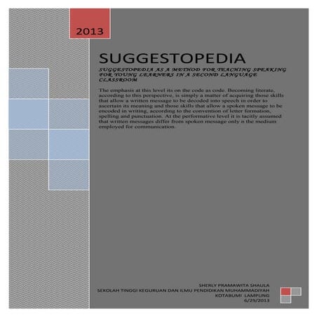 Tefl ( suggestopedia)