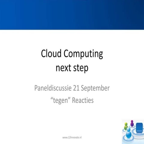 Tegenwerpingen Cloud Versie 1