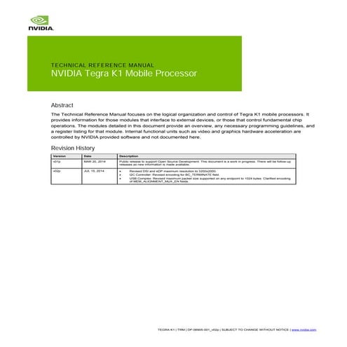 Tegra k1 trm_dp06905001_v02p