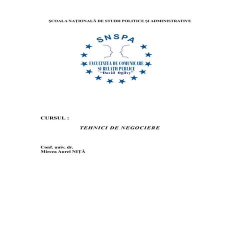 Tehnici de-negociere