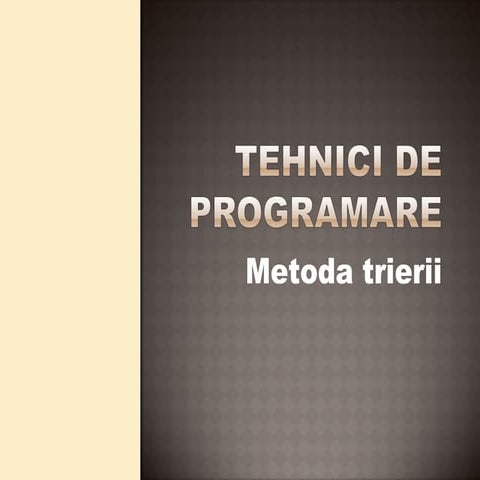 Tehnici de programare_triere_1522