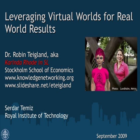 Virtual Worlds and Entrepreneurship _Teigland