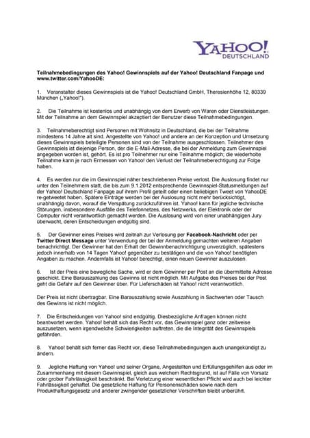 Teilnahmebedingungen Gewinnspiel Coffee to go-Tassen