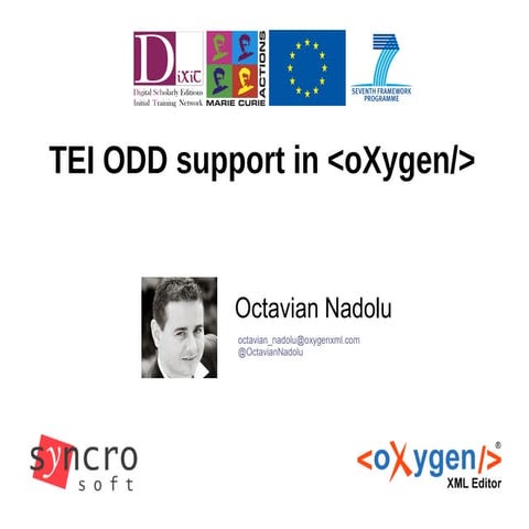 TEI ODD support in oXygen